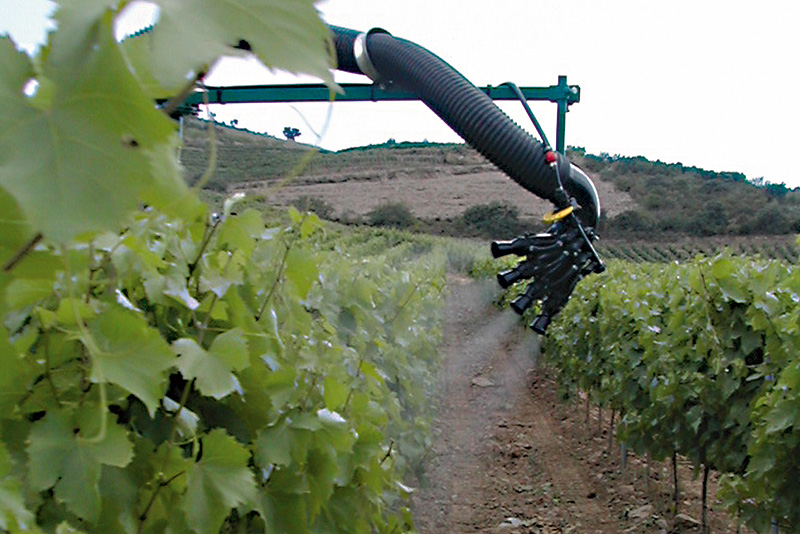 A CIMA sprayer in vineyard